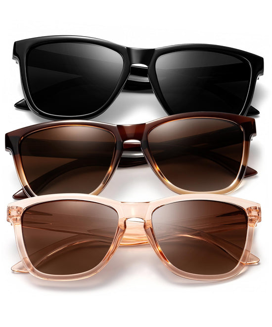 KALIYADI Polarized-Sunglasses Women Men-Sunglasses Trendy: Retro Sun Glasses with UV Protection for Travel Driving