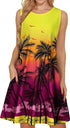 elescat Summer Dresses for Women Tank Floral Sundress Sleeveless Pockets Casual Loose Sun Dress--fine dressed-fine dressed