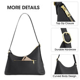 Kattee Hobo Bags for Women Trendy, Soft Leather Handbags and Purses,Shoulder Tote Curved Designer Bag with Card Pocket--fine dressed-fine dressed