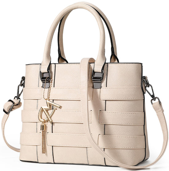 Tibes Designer Handbag for Women Ladies Handbags PU Leather Weave Shoulder Bag Women Top-Handle Purse