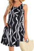 elescat Summer Dresses for Women Tank Floral Sundress Sleeveless Pockets Casual Loose Sun Dress--fine dressed-fine dressed