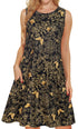 elescat Summer Dresses for Women Tank Floral Sundress Sleeveless Pockets Casual Loose Sun Dress--fine dressed-fine dressed